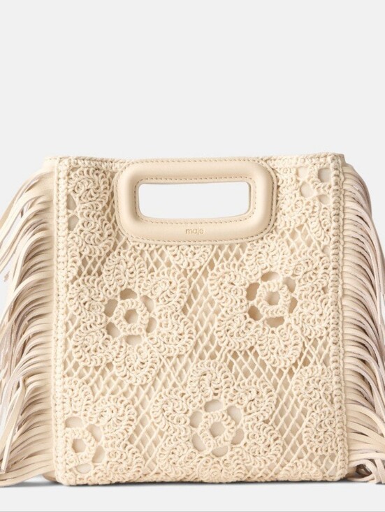 Maje Handbags - Maje Crochet Knit M Bag